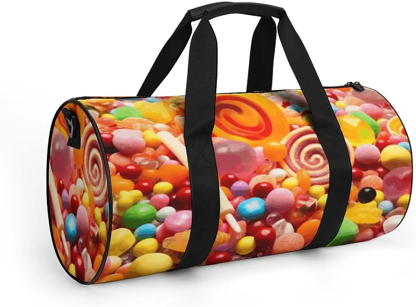 Travel Duffel Bag for Men And Women,Sweet Candies Waterproof Sports Fitness Bag Portable Travel Duffel Bag