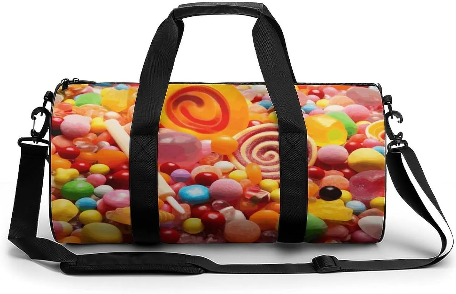 Travel Duffel Bag for Men And Women,Sweet Candies Waterproof Sports Fitness Bag Portable Travel Duffel Bag
