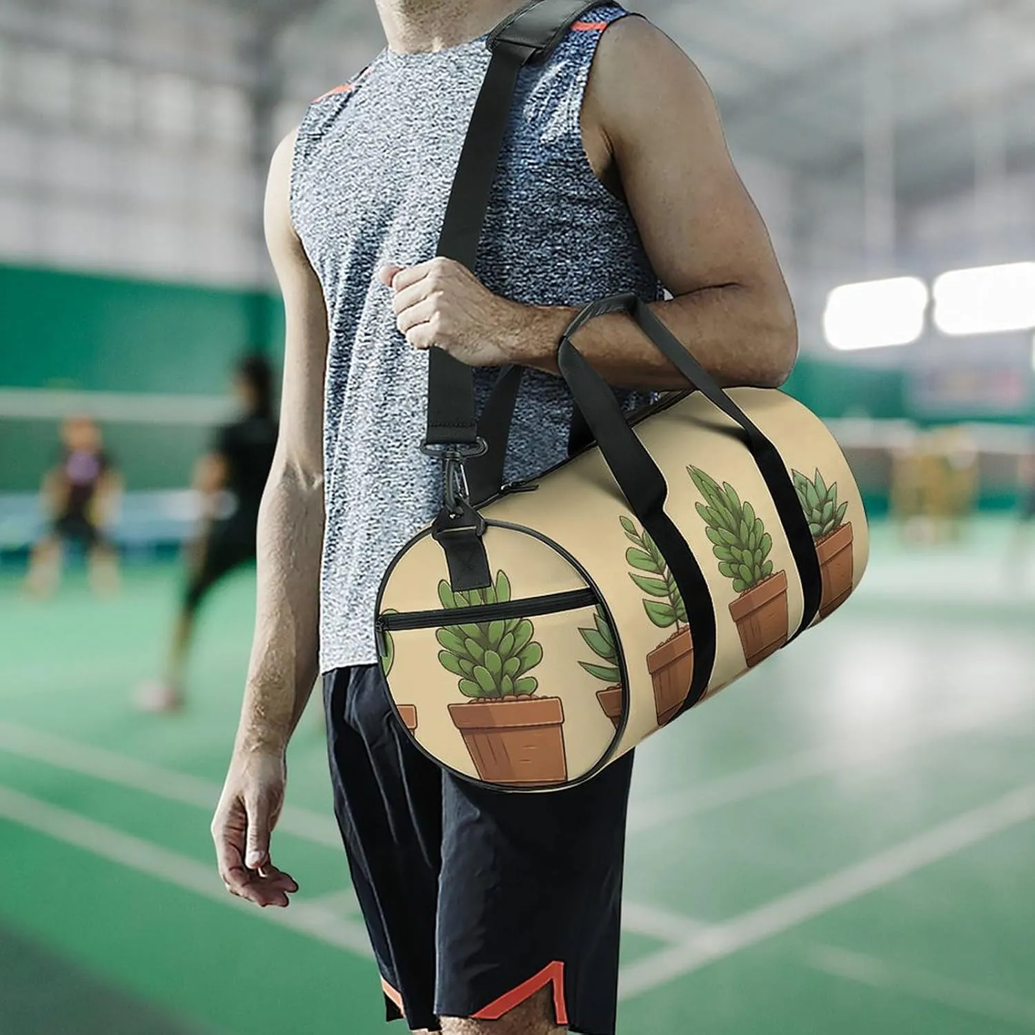 Travel Duffel Bag for Men And Women,Three Pots of Meat Waterproof Sports Fitness Bag Portable Travel Duffel Bag