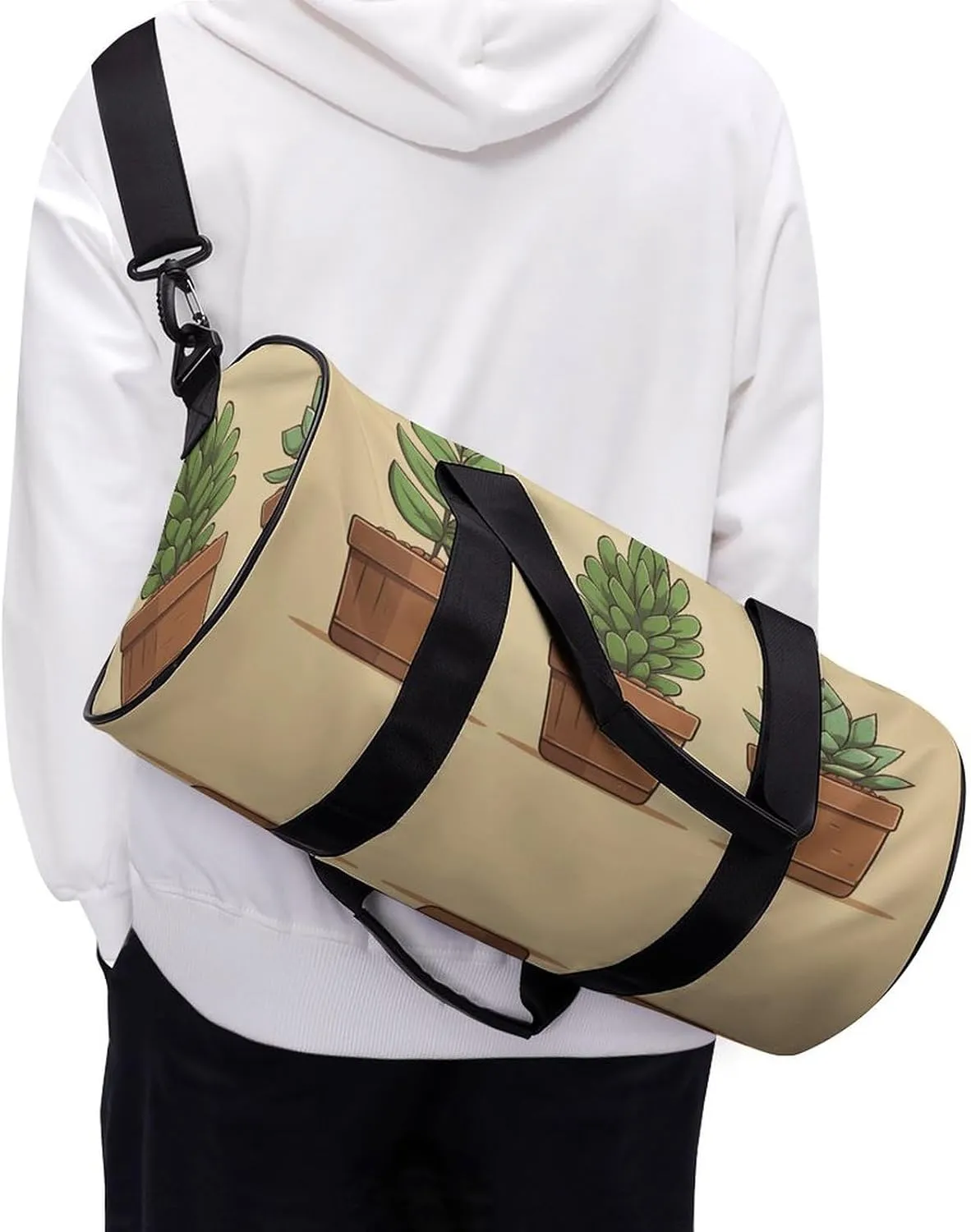 Travel Duffel Bag for Men And Women,Three Pots of Meat Waterproof Sports Fitness Bag Portable Travel Duffel Bag