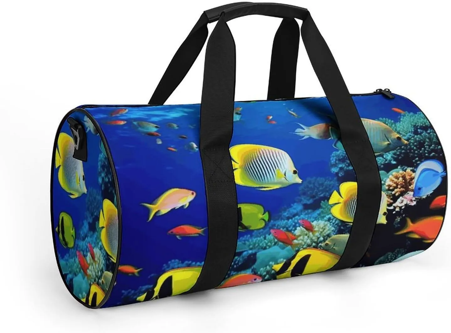 Travel Duffel Bag for Men And Women,Tropical Ocean Sea Fish Waterproof Sports Fitness Bag Portable Travel Duffel Bag