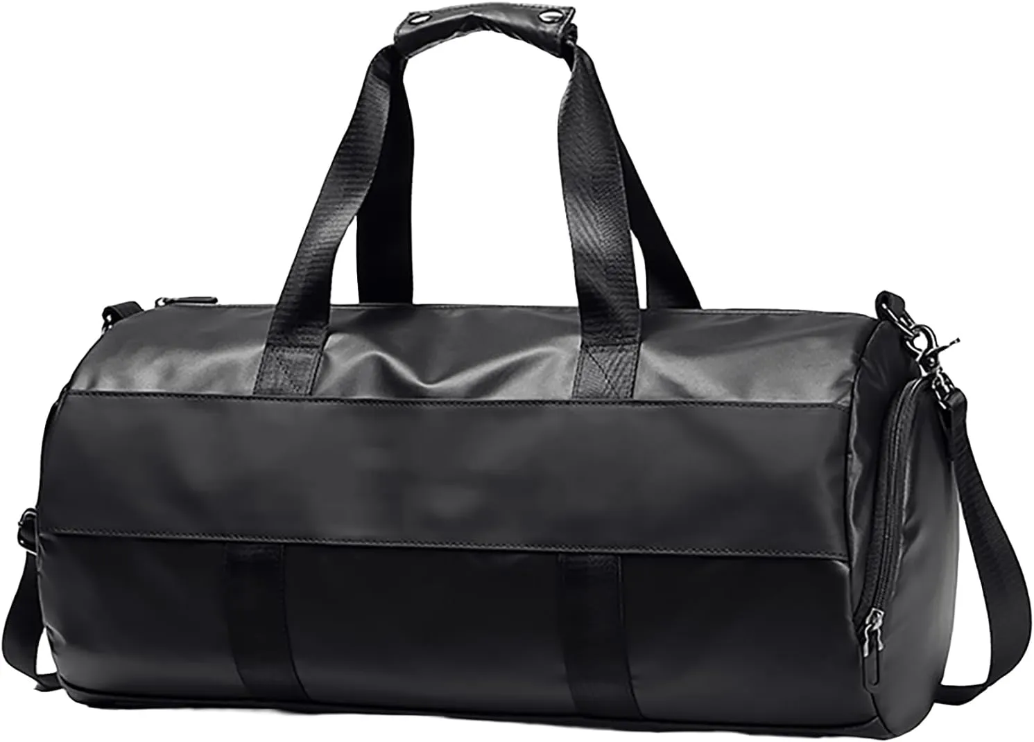 Travel Duffel Bag For Men Women, Waterproof Sports Fitnees Bag, Duffel Bag With Shoes Compartment (Black,21.65inch*7.87inch*7.87inch)