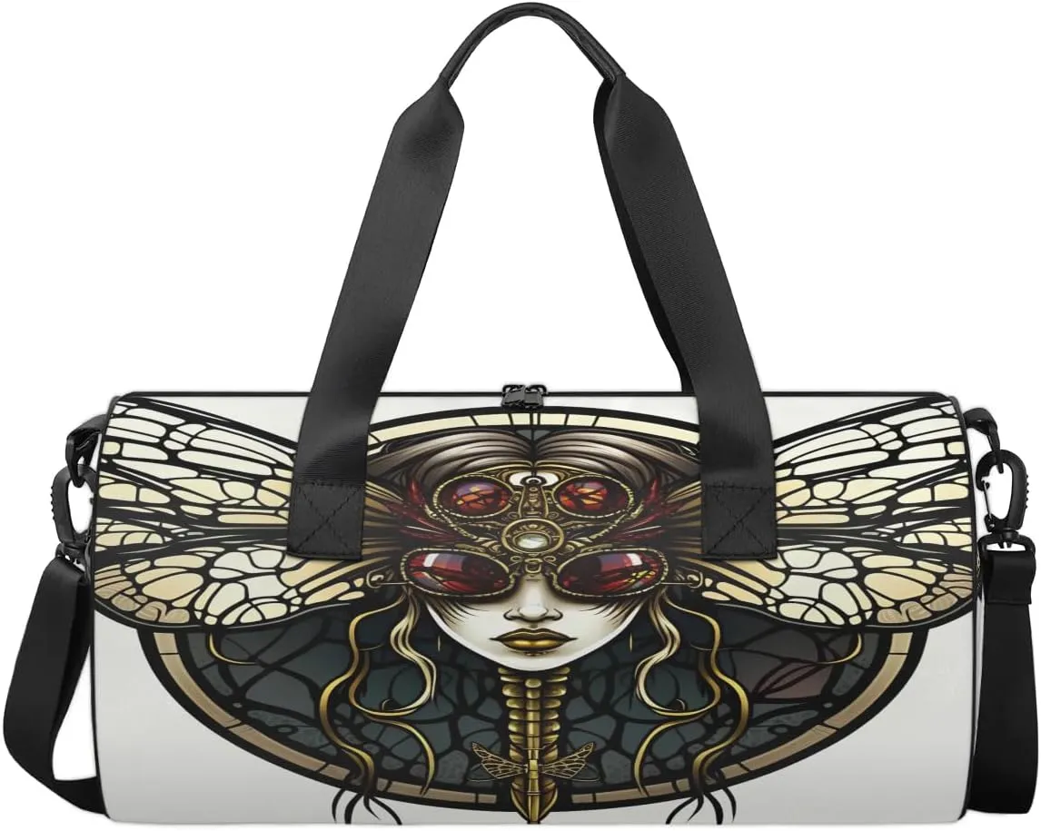 Travel Duffel Bag Hummingbird Flower Sports Gym Bag for Womens Mens, Waterproof Weekend Overnight Bag Lightweight Carry on Bag for Airplanes Yoga Dance Beach Swim Hospital Holdalls,A-607