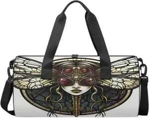 Travel Duffel Bag Hummingbird Flower Sports Gym Bag for Womens Mens, Waterproof Weekend Overnight Bag Lightweight Carry on Bag for Airplanes Yoga Dance Beach Swim Hospital Holdalls,A-607