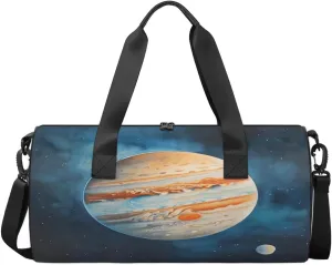 Travel Duffel Bag Jupiter Sports Gym Bag for Womens Mens, Waterproof Weekend Overnight Bag Lightweight Carry on Bag for Airplanes Yoga Dance Beach Swim Hospital Holdalls,A-679