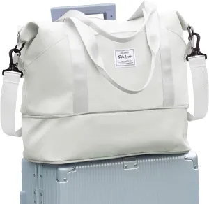 Travel Duffel Bag, Sports Tote Gym Bag, Shoulder Weekender Overnight Bag for Women