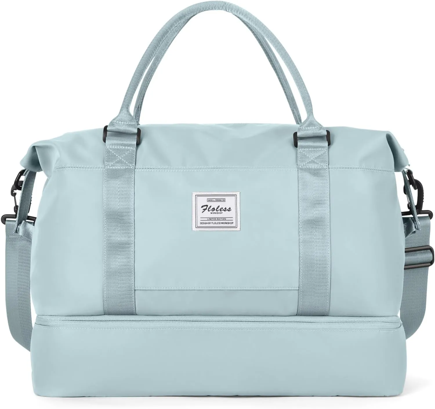Travel Duffel Bag with Shoes Compartment, Overnight Weekender Bags for Women,Carry on Personal Item Bag，Extra Large