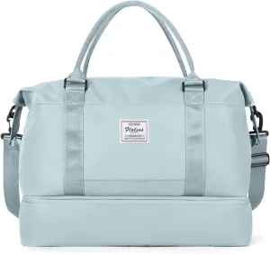 Travel Duffel Bag with Shoes Compartment, Overnight Weekender Bags for Women,Carry on Personal Item Bag，Extra Large