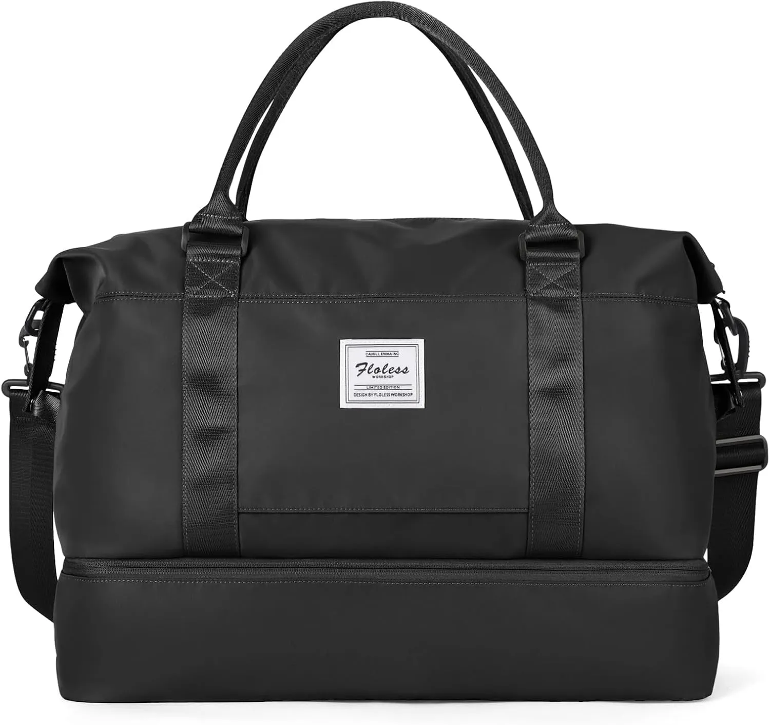 Travel Duffel Bag with Shoes Compartment, Overnight Weekender Bags for Women,Carry on Personal Item Bag，Extra Large