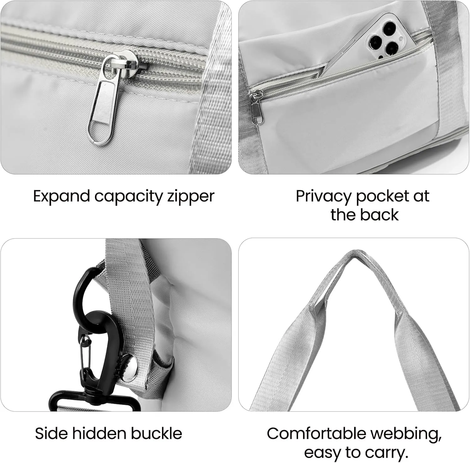 Travel Duffle Bag - Overnight Shoulder Bag for Women, Waterproof Weekender Bag Carry On Tote Bags Tote Gym Bag for Women