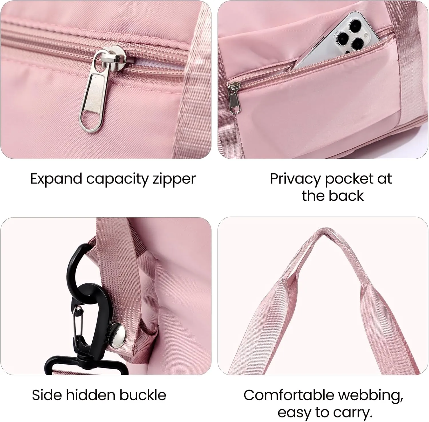 Travel Duffle Bag - Overnight Shoulder Bag for Women, Waterproof Weekender Bag Carry On Tote Bags Tote Gym Bag for Women