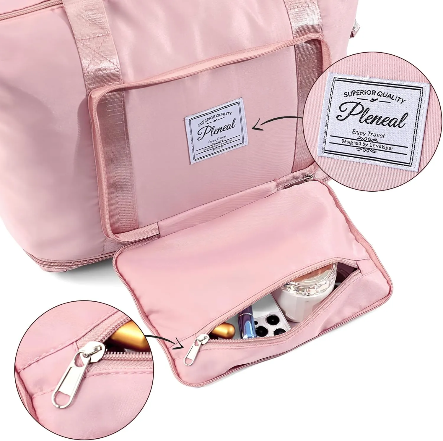 Travel Duffle Bag - Overnight Shoulder Bag for Women, Waterproof Weekender Bag Carry On Tote Bags Tote Gym Bag for Women