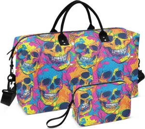 Travel Hand Bag Carry On Shoulder Weekend Tote with Adjustable Strap for Trekking Multifunctional