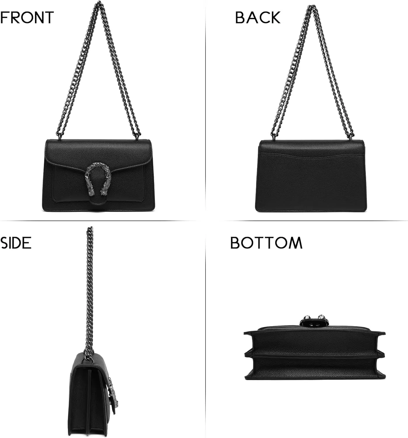 Travistar Crossbody Bags for Women Small Handbags PU Leather Shoulder Bag Purse Evening Bag Quilted Satchels with Chain Strap