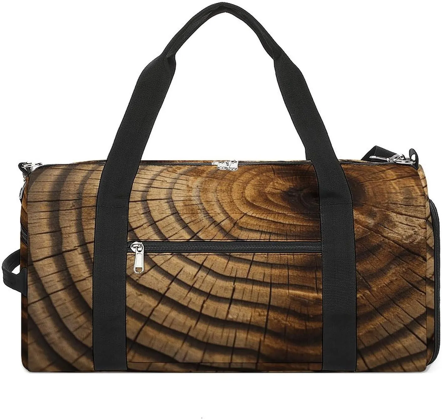 Tree Rings Sports Gym Bag Carry on Holdalls for Men Small Duffel Bags for Women with Shoe Compartment