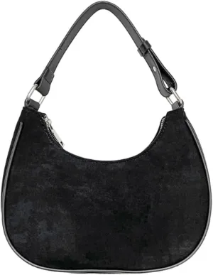 Trendy Suede Cloud Crescent Shoulder Bag Women Slouchy Hobo Bags Satchels Crossbody Purse Top-handle Travel Tote Handbag