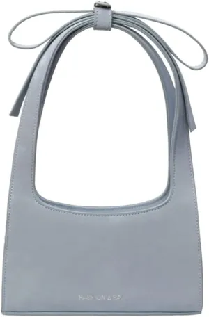 Trendy Vegan Leather Shoulder Bags for Women Small Cute Y2k Tote Purse Handbags Bowknot Designer Satchels 2025