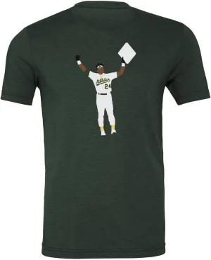 Triblend Rickey Henderson Oakland Stolen Base Shirt T-Shirt
