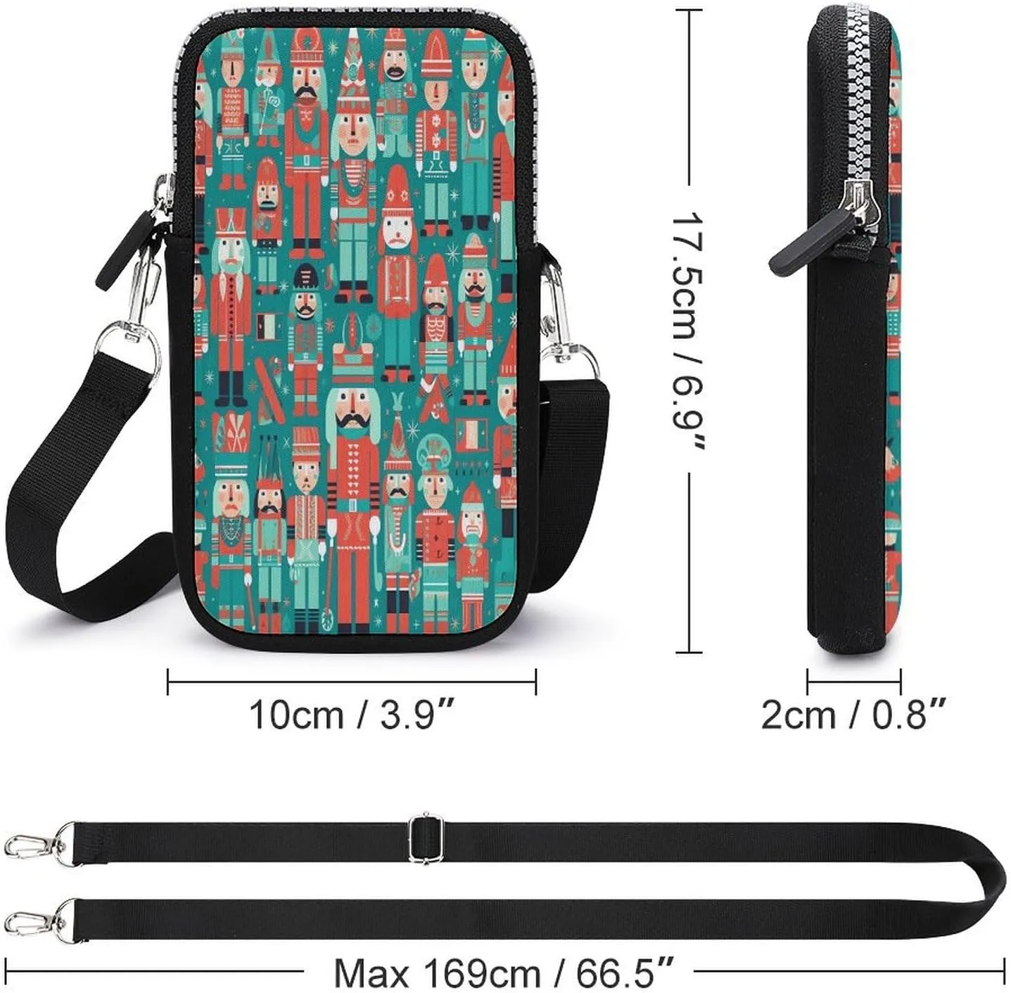 Tropical Beach at Sunset Small Crossbody Bag for Women,Lightweight Mini Shoulder Bag Wallet Cell Phone Purse For Running,Travel,Commuting