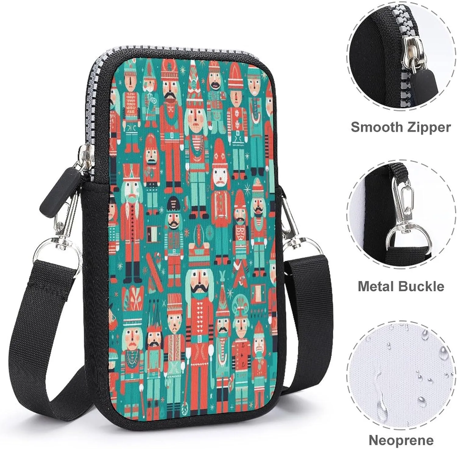 Tropical Beach at Sunset Small Crossbody Bag for Women,Lightweight Mini Shoulder Bag Wallet Cell Phone Purse For Running,Travel,Commuting