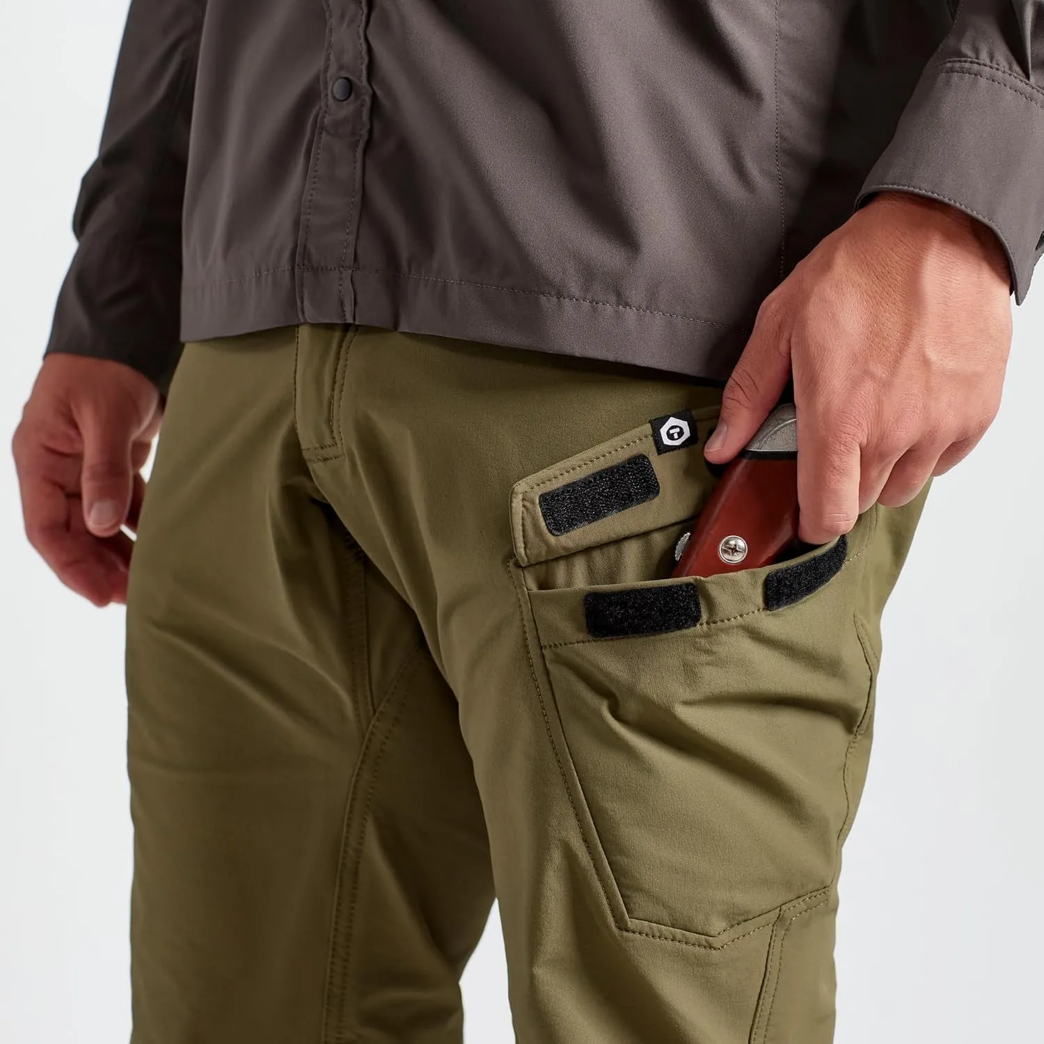 TRUEWERK Men’s Work Pants - T1 WerkPants Relaxed Fit, Lightweight, Moisture Wicking, Tactical Cargo Pants with 4-Way Stretch