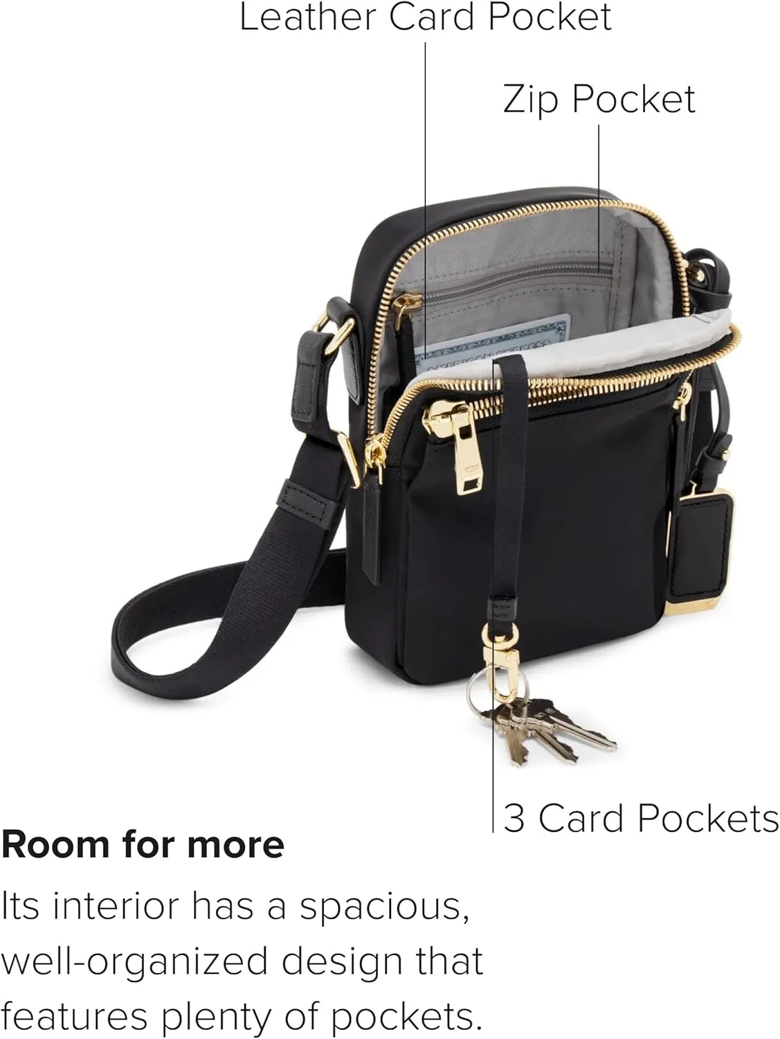 TUMI - Voyageur Persia Crossbody - Nylon Crossbody Travel Shoulder Bag for Women & Men - Stain- & Water-Resistant Fabric