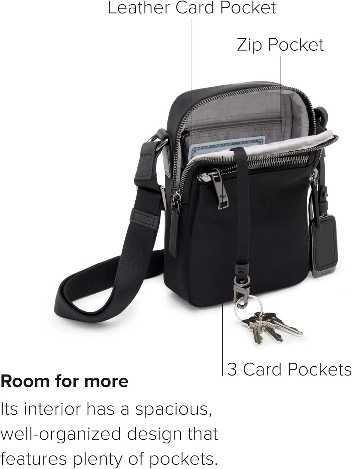 TUMI - Voyageur Persia Crossbody - Nylon Crossbody Travel Shoulder Bag for Women & Men - Stain- & Water-Resistant Fabric