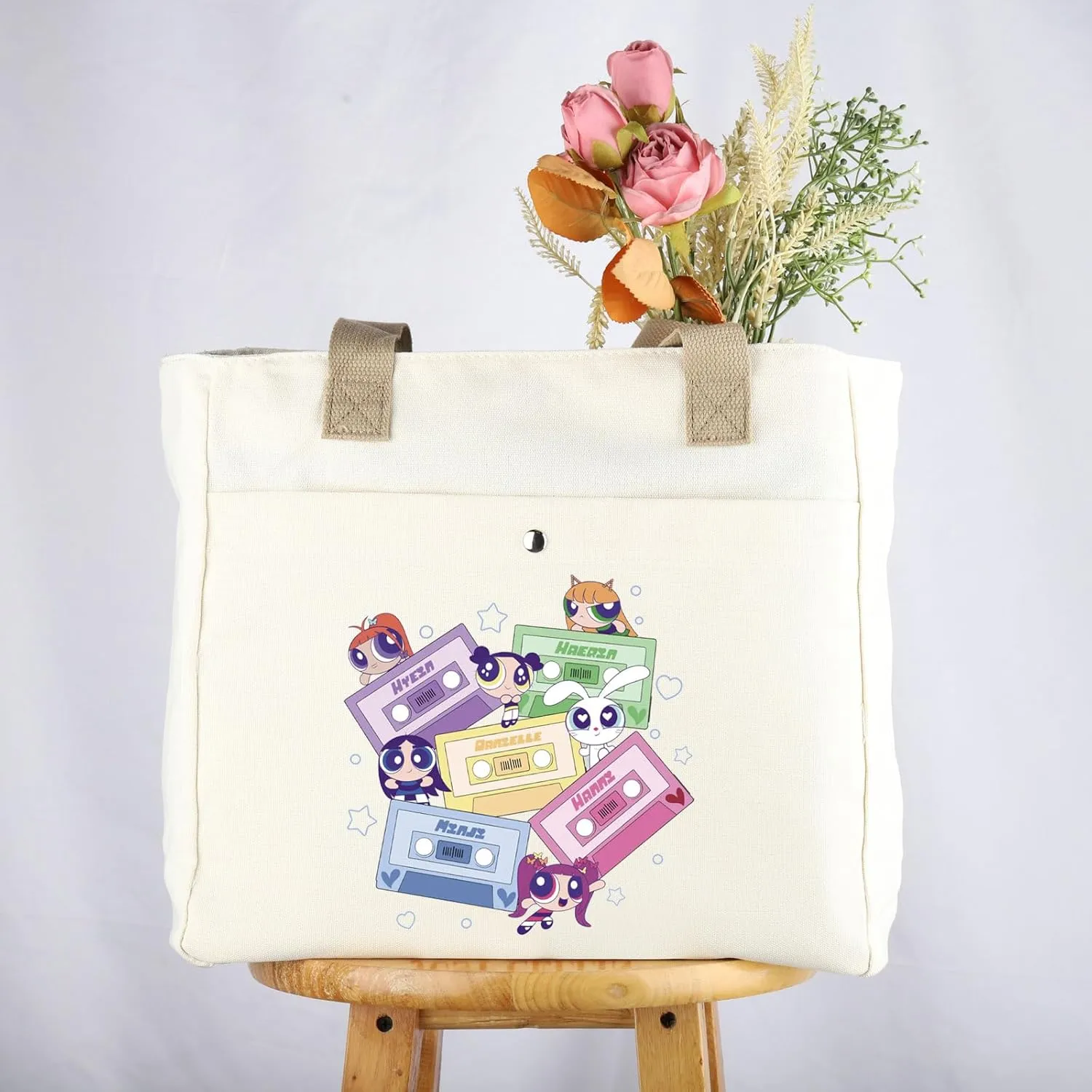 UJIMS Kpop Merchandise Singer Album Fan Tour Concert Shoulder Tote bag Song Lyric Gift Music Kpop Lover Gift
