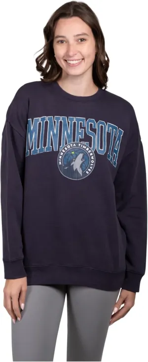 Ultra Game Women's NBA Official Super Soft Oversized Sweatshirt