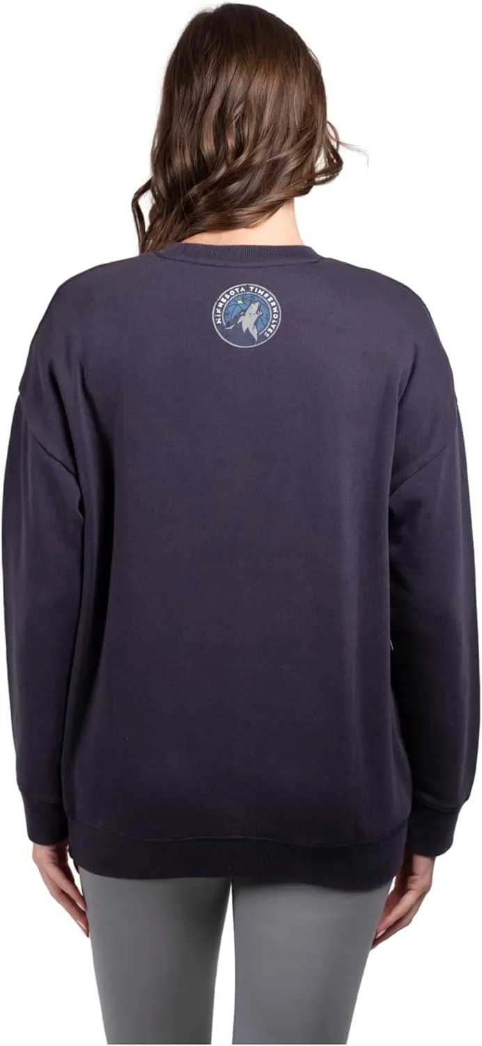 Ultra Game Women's NBA Official Super Soft Oversized Sweatshirt