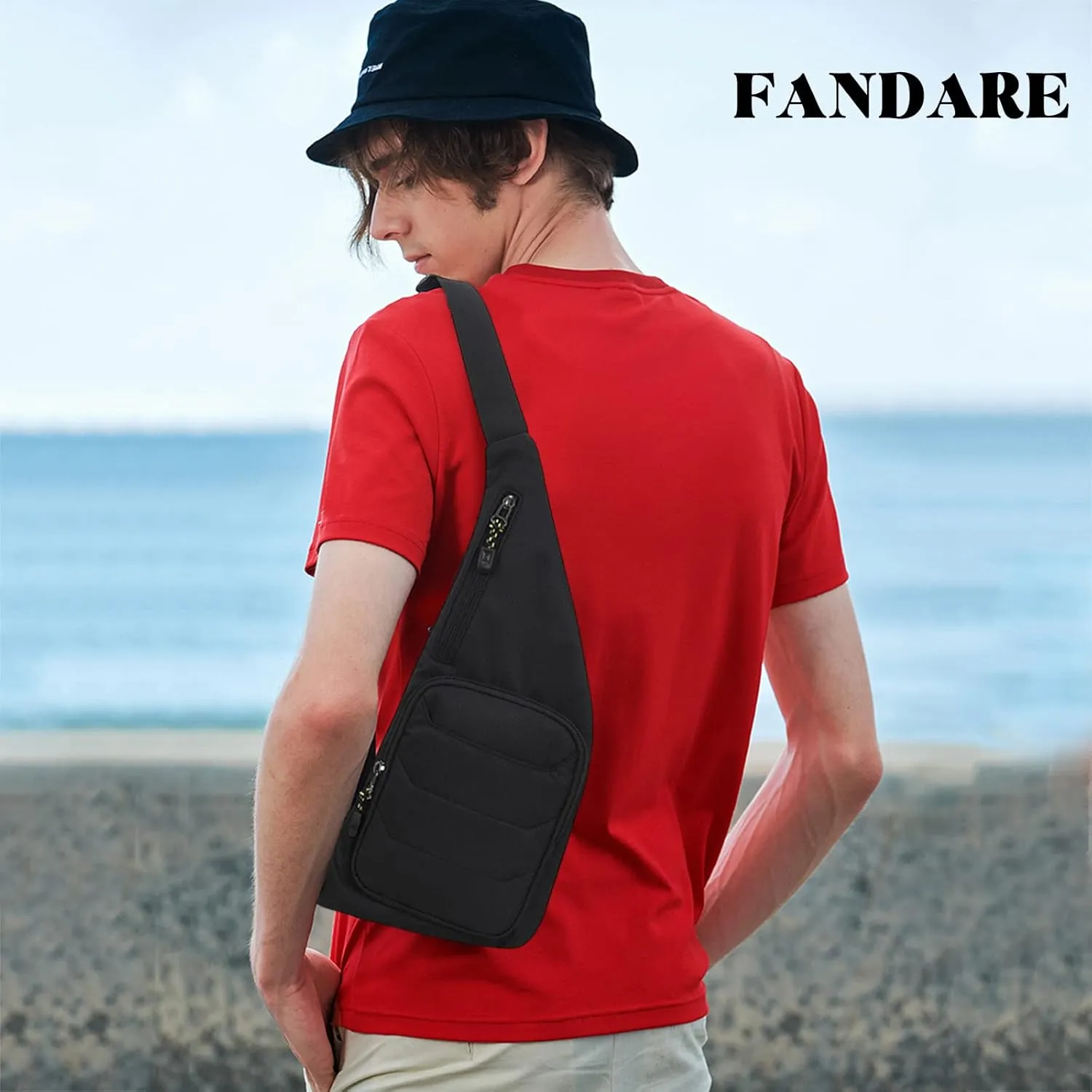 Ultralight Sling Bags Outdoor Hiking Daypacks Chest Shoulder Bag Men Crossbody Bags Women Waist Bag Cover Pack Rucksack for Travel Hiking Bicycle Sport Gym Daypacks Small DaypacksBlack B