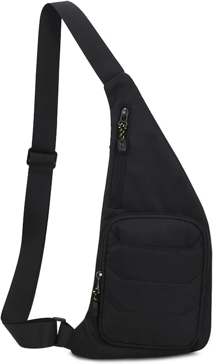 Ultralight Sling Bags Outdoor Hiking Daypacks Chest Shoulder Bag Men Crossbody Bags Women Waist Bag Cover Pack Rucksack for Travel Hiking Bicycle Sport Gym Daypacks Small DaypacksBlack B