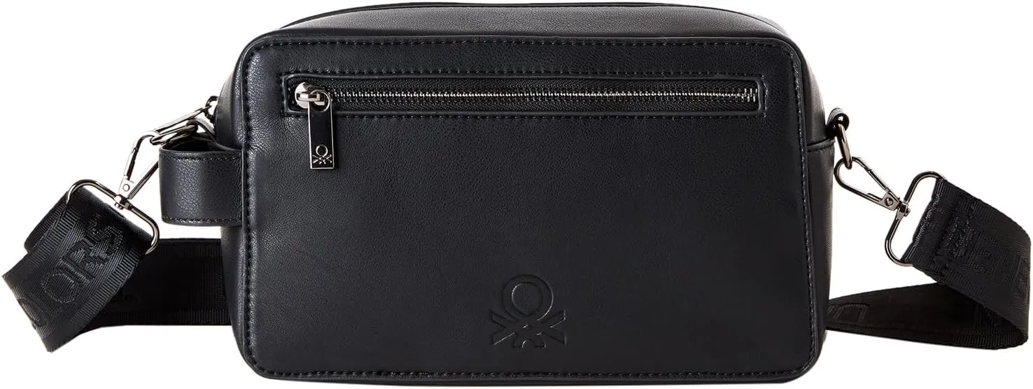 United Colors of Benetton Women's Black Saddle Bag, ST