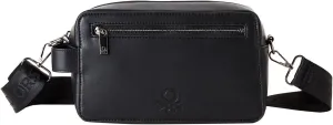 United Colors of Benetton Women's Black Saddle Bag, ST