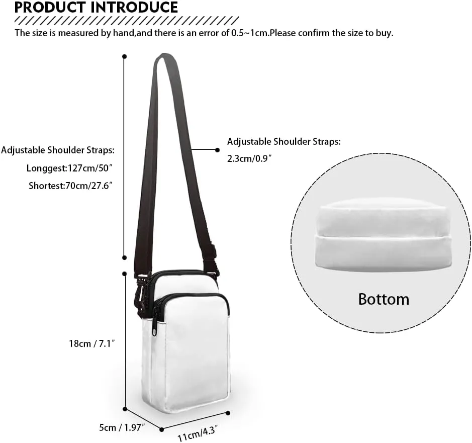 Uourmeti Women's Crossbody Handbag Small Cell Phone Bag for Women Shoulder Purse