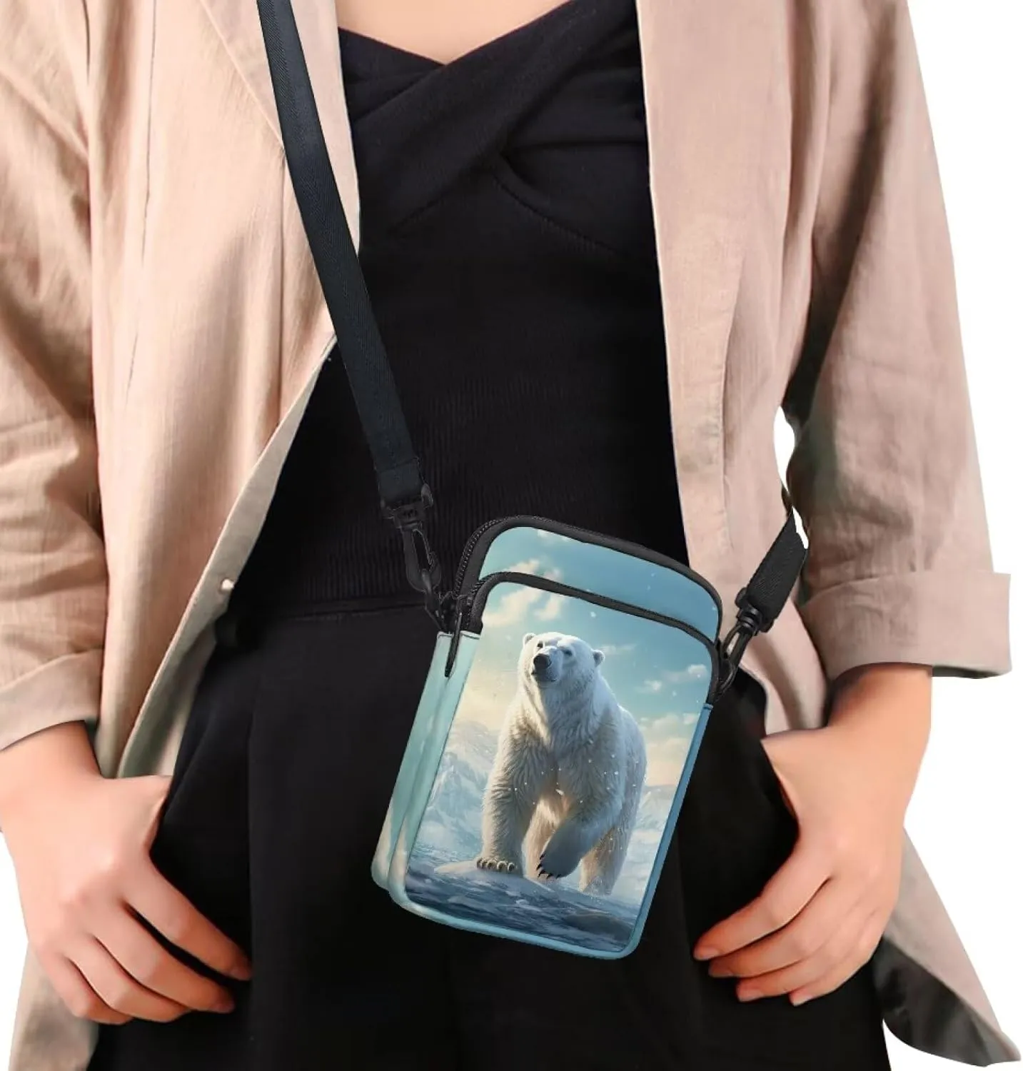 Uourmeti Women's Crossbody Handbag Small Cell Phone Bag for Women Shoulder Purse