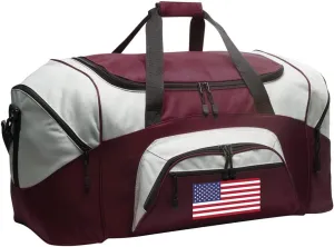 USA Flag Gym Bag Deluxe American Flag Duffle Bag