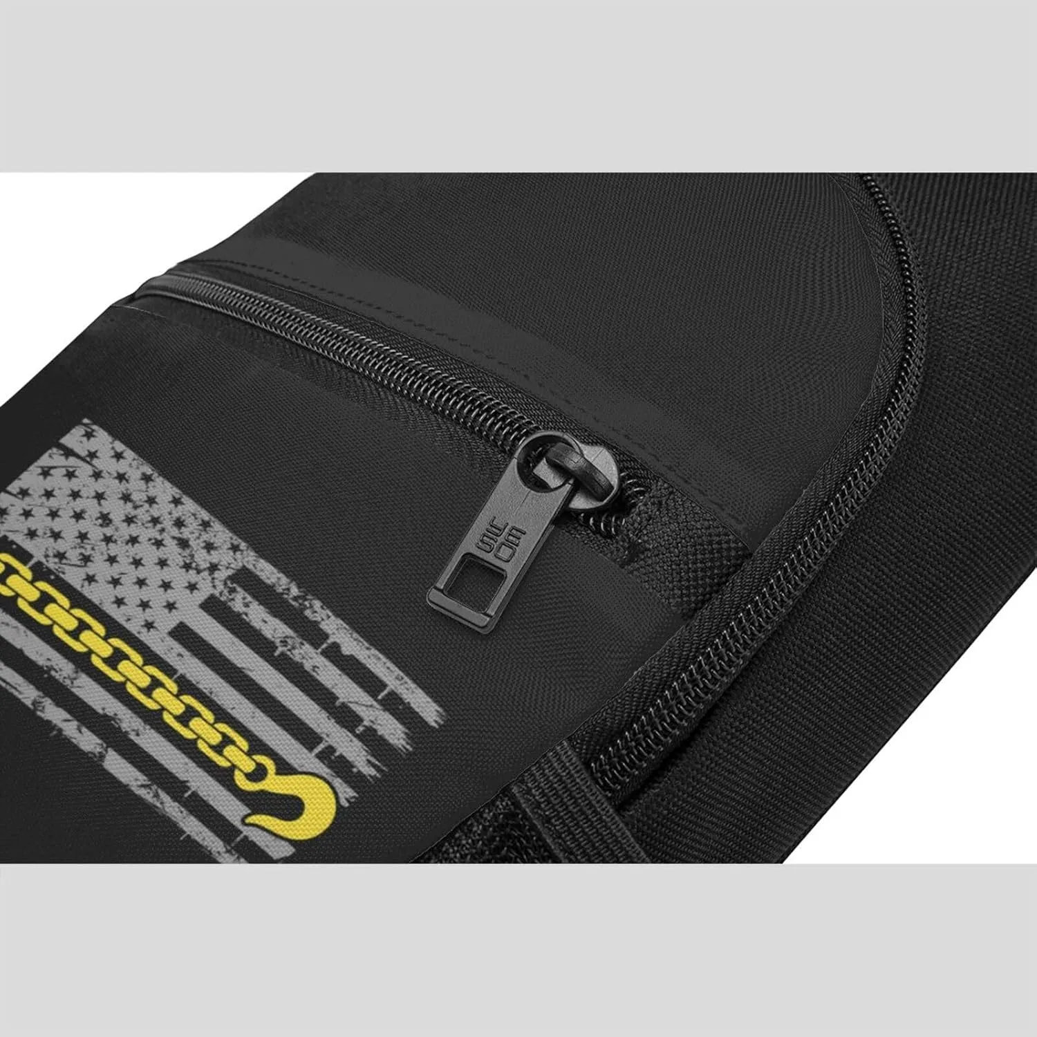 USA Thin Yellow Line Flag Tow Truck Driver Chest Pack Leisure Shoulder Crossbody Chest Bag