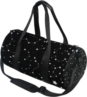Use4 Astronomical Constellation Space Travel Duffel Bag Sport Gym Luggage Bag for Men Women