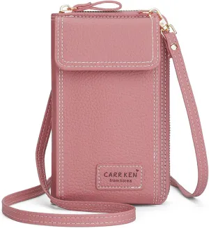 Valentoria Womens Crossbody Bag Cell phone Wallet Small Shoulder Purse Leather Card Handbag
