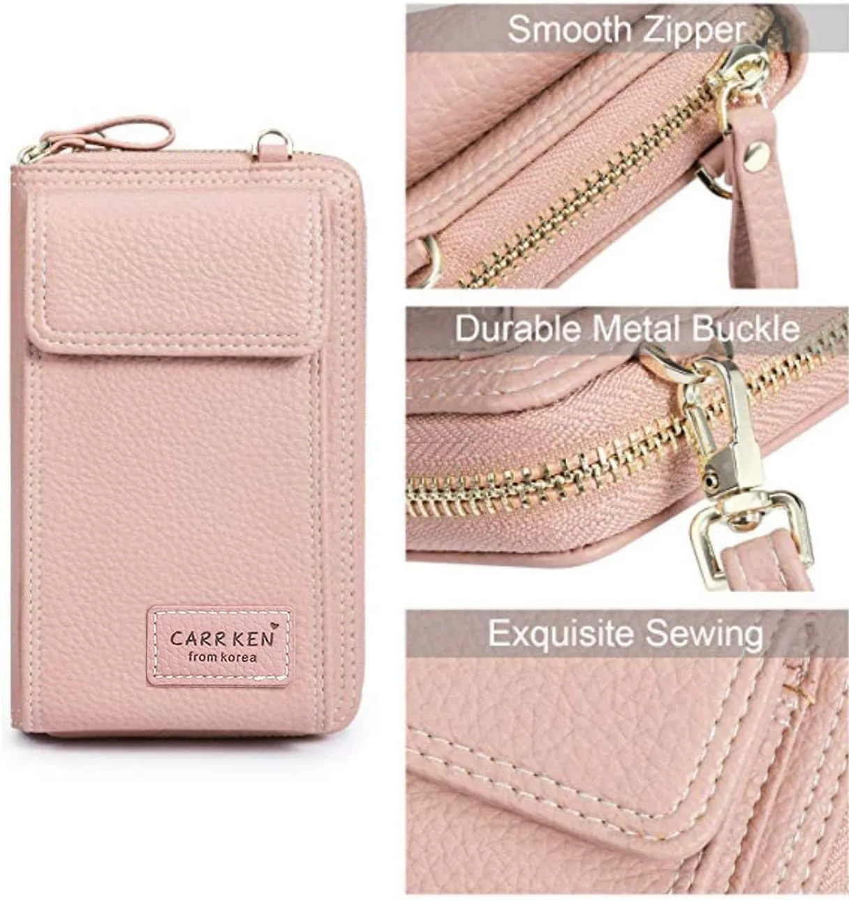 Valentoria Womens Crossbody Bag Cell phone Wallet Small Shoulder Purse Leather Card Handbag