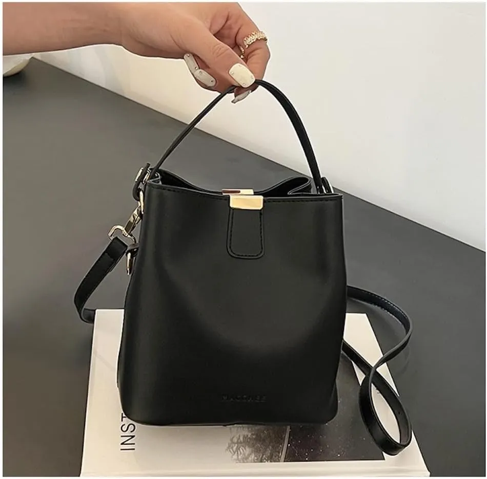 Vanilla Girl Aesthetic Small Bucket Bag for Women Small Satchel Bag Purses Crossbody Bag Handbag Mini Tote Bags