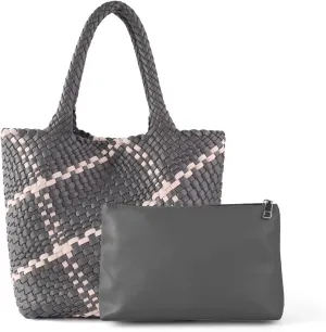 Vegan Leather Tote Bag For Women, Handmade Large Hobo Bag,Casual Shoulder Bag,Travel Underarm Purse Commuter Handbag
