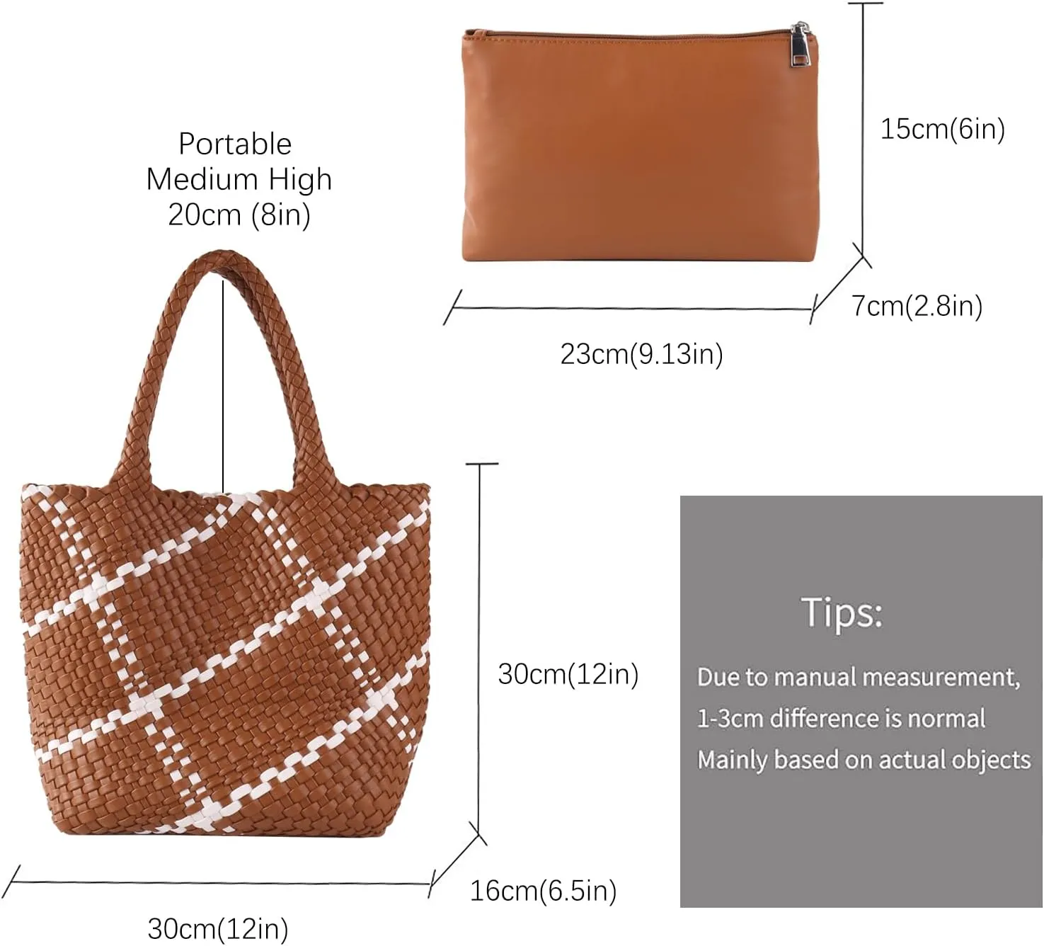 Vegan Leather Tote Bag For Women, Handmade Large Hobo Bag,Casual Shoulder Bag,Travel Underarm Purse Commuter Handbag