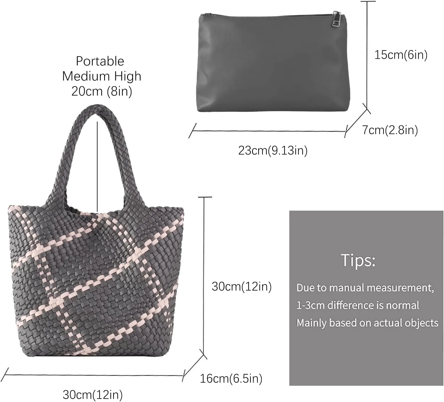 Vegan Leather Tote Bag For Women, Handmade Large Hobo Bag,Casual Shoulder Bag,Travel Underarm Purse Commuter Handbag