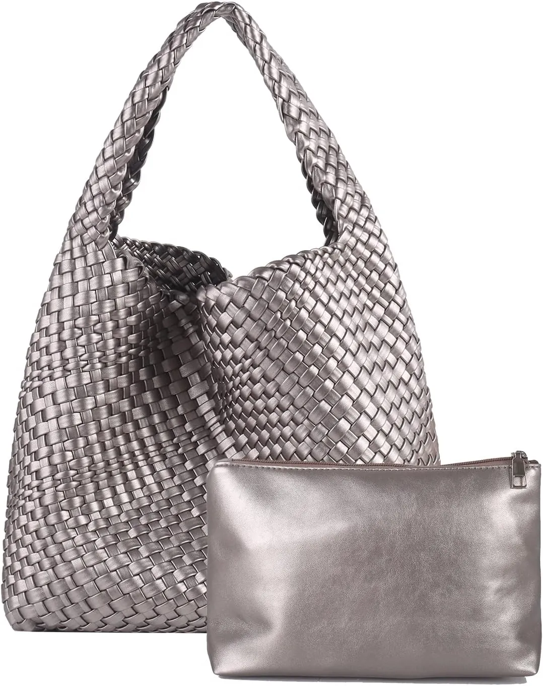 Vegan Leather Tote Bag For Women, Handmade Large Hobo Bag,Casual Shoulder Bag,Travel Underarm Purse Commuter Handbag
