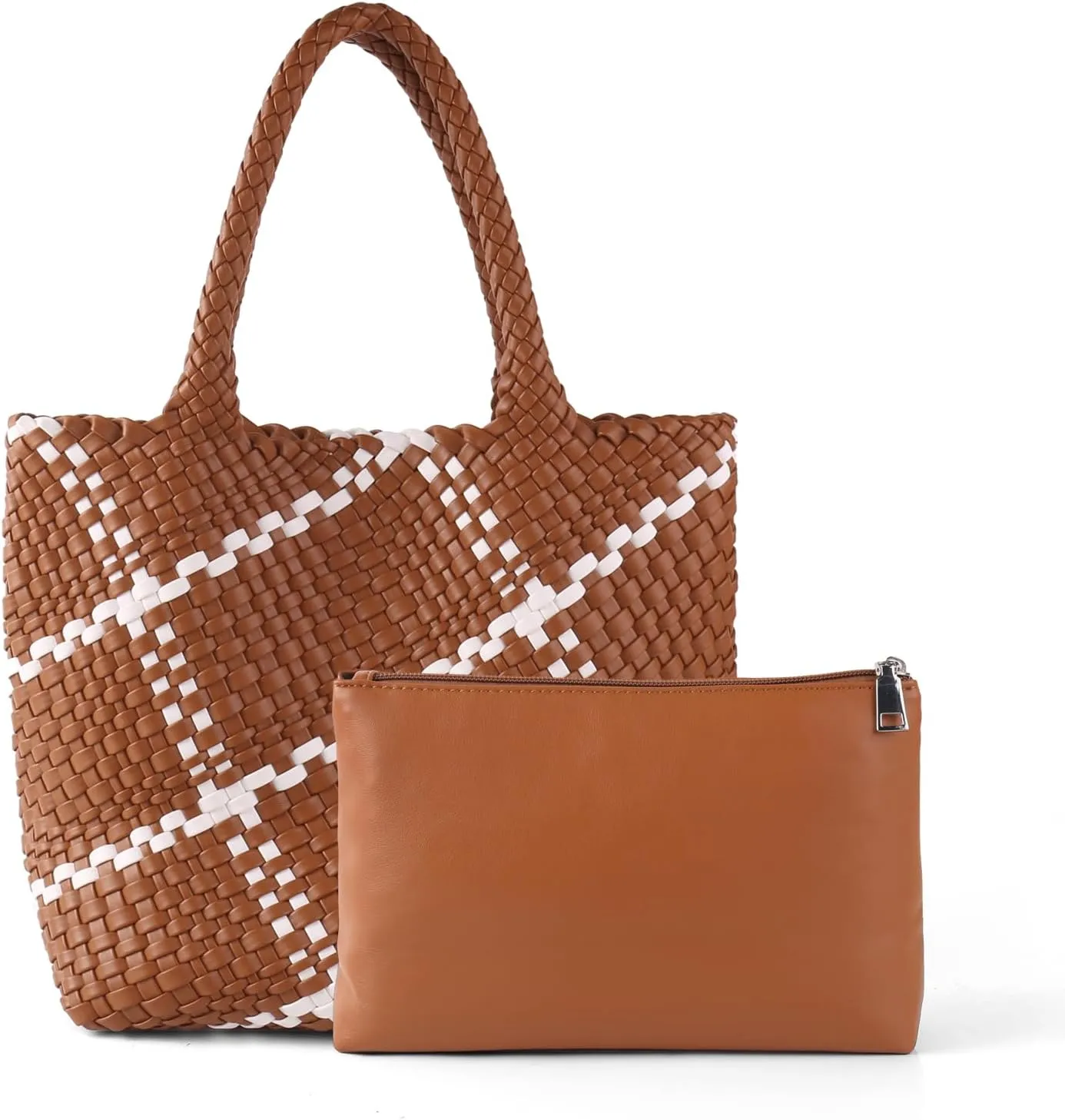 Vegan Leather Tote Bag For Women, Handmade Large Hobo Bag,Casual Shoulder Bag,Travel Underarm Purse Commuter Handbag