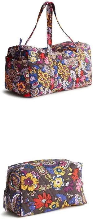 Vera Bradley Cotton Large Original Duffel   Large Cosmetic