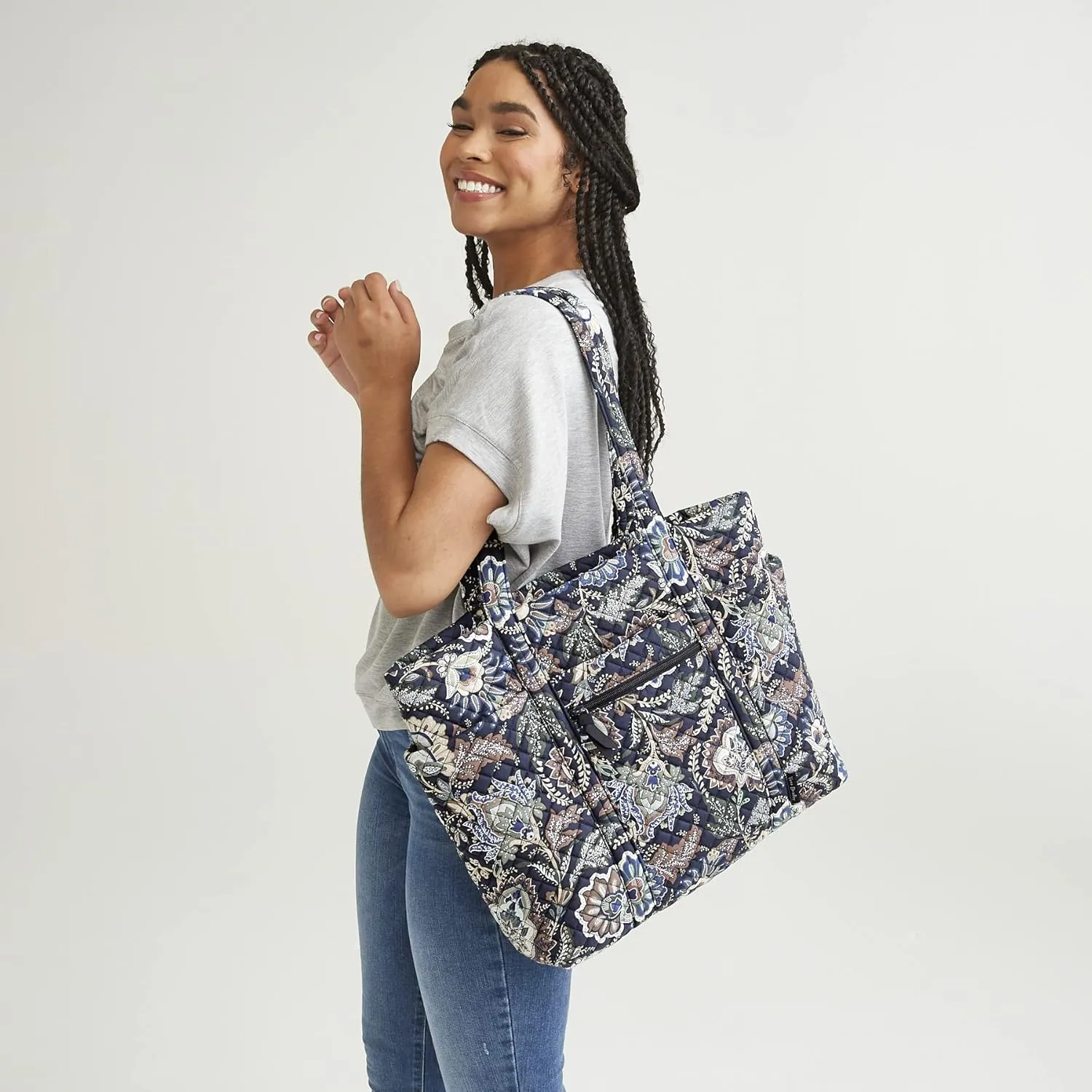 Vera Bradley Women's Cotton Deluxe Vera Tote Bag