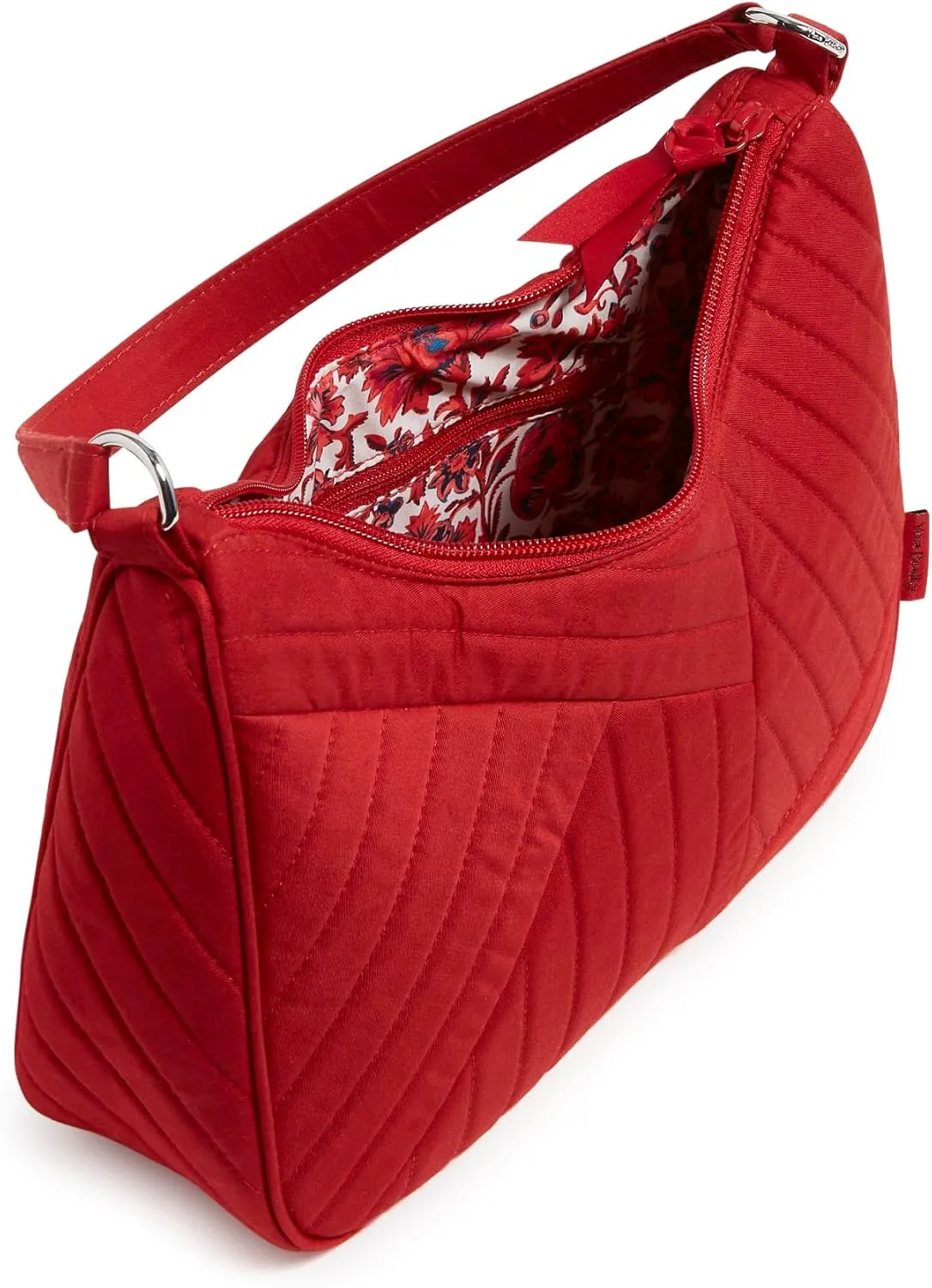 Vera Bradley Women's Cotton Frannie Crescent Crossbody Purse